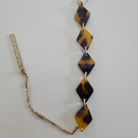 Leopard Print Long Necklace and Bangle Cuff - Picture 2 of 14